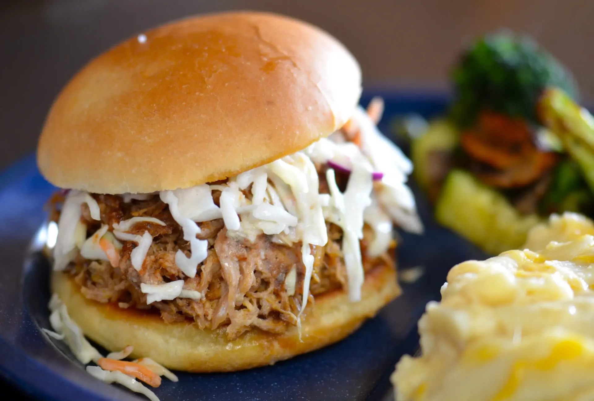 blue rock bbq sandwich