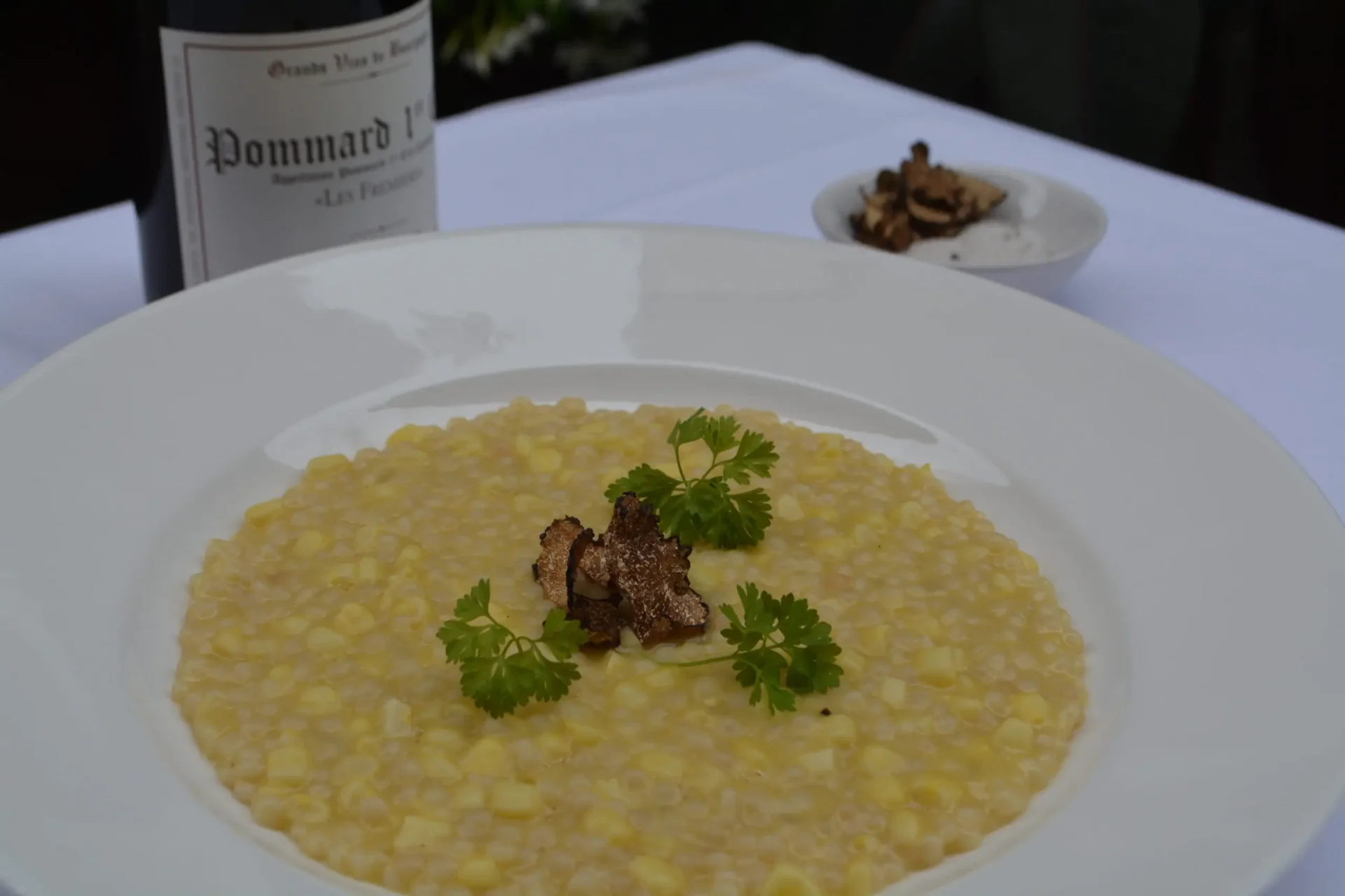 Corn, Truffle and Pearl Couscous "Risotto"