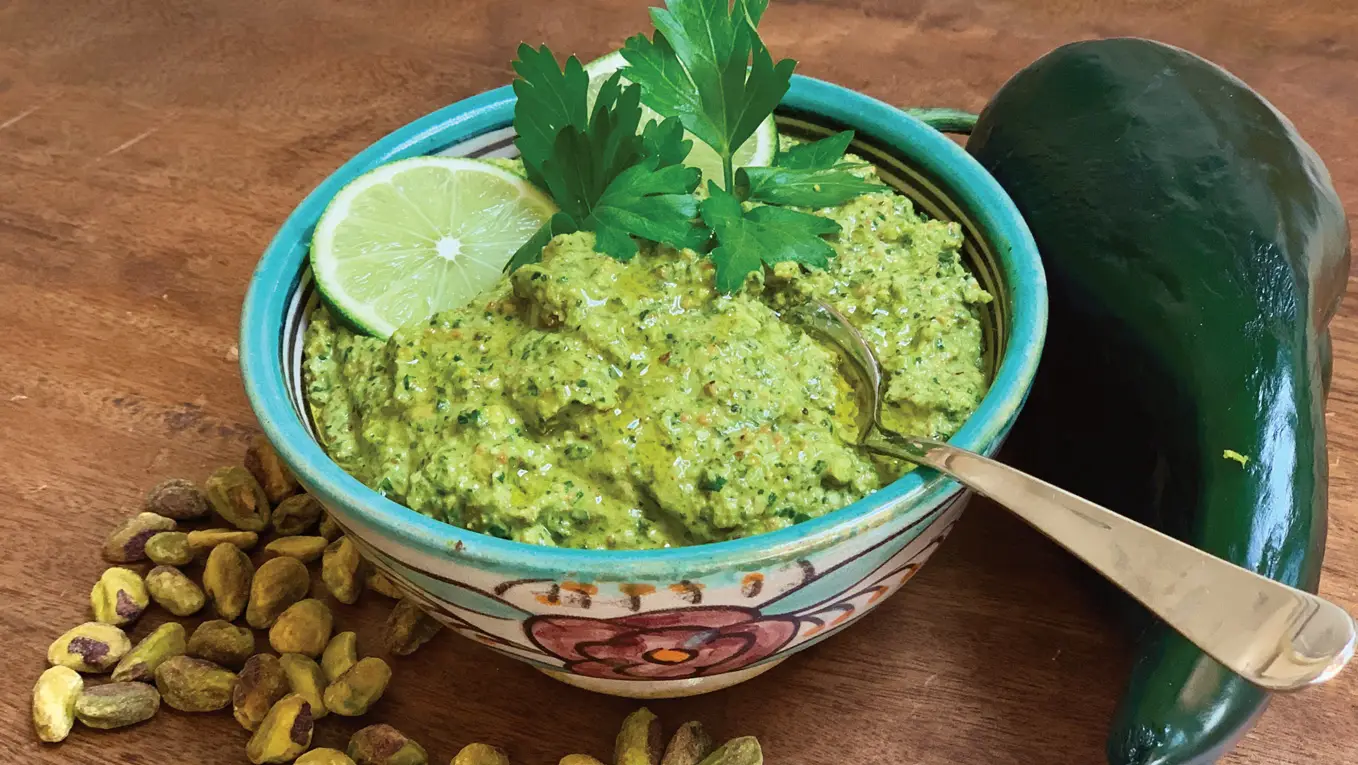 Roasted-Poblano-Pistachio-Pesto_ Margie-Kriebel.jpg