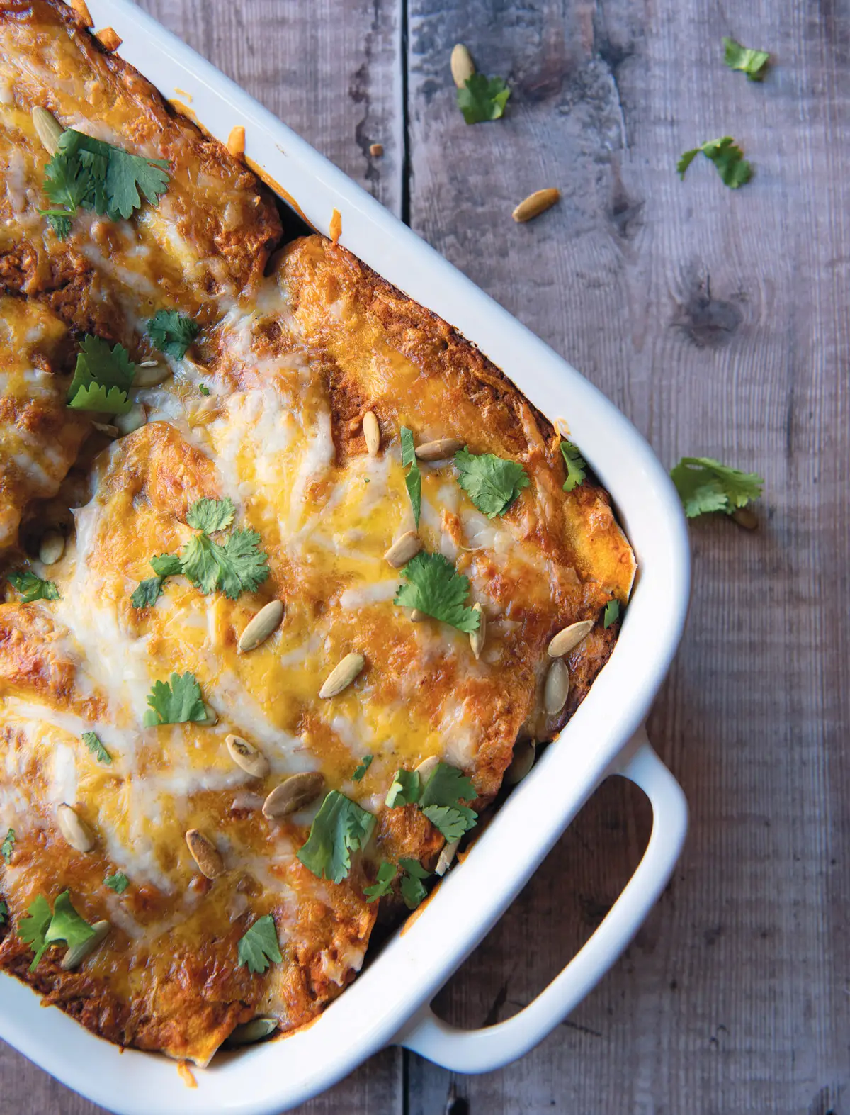 Cauliflower enchiladas