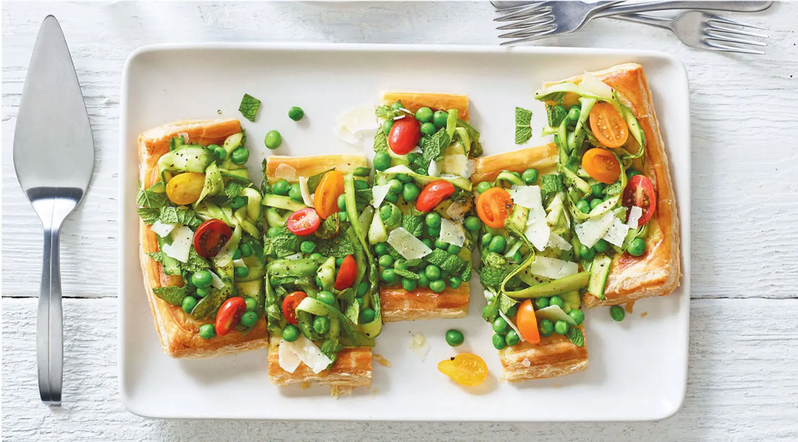 Shaved Asparagus and Pea Tart | Edible Silicon Valley