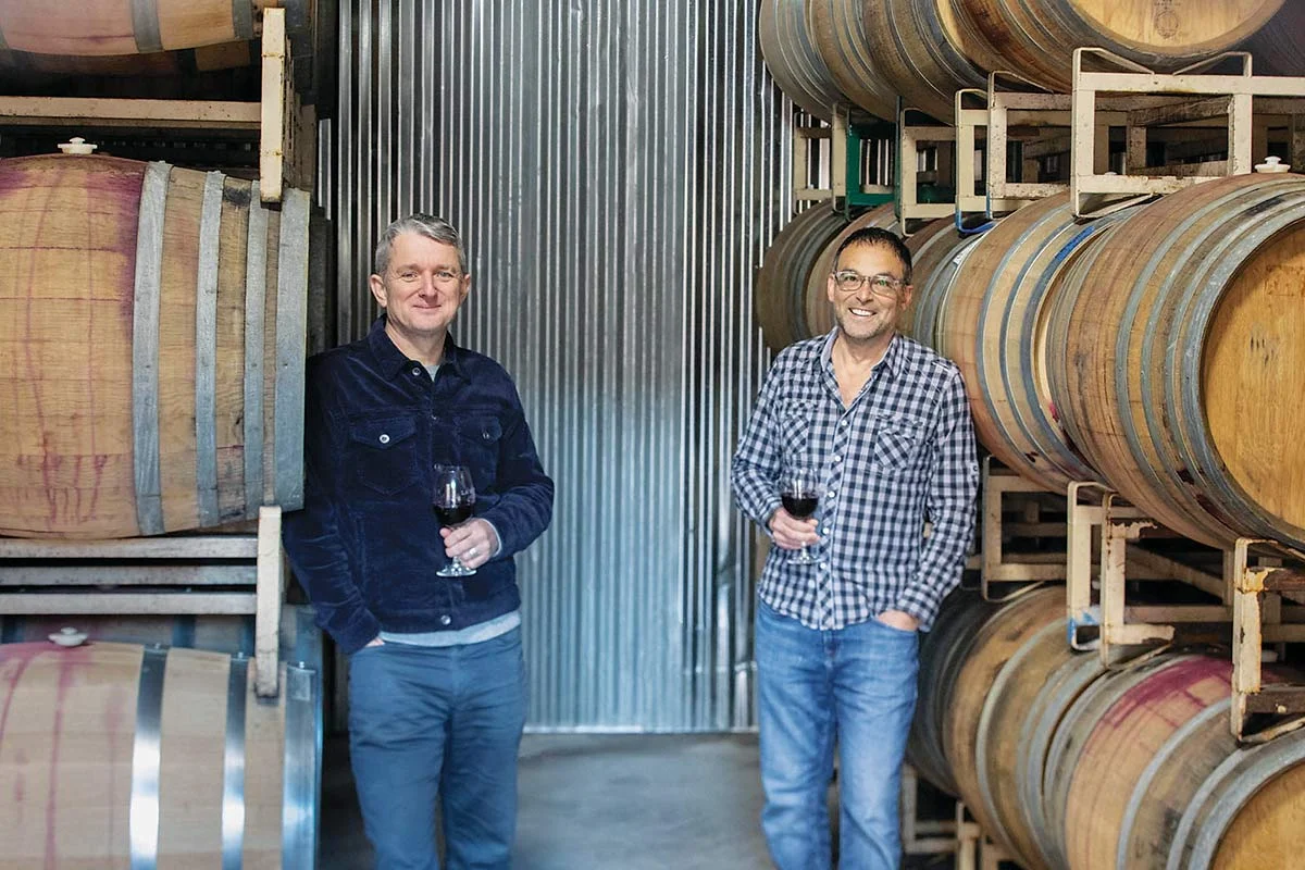 David Page and winemaker Andrew Vingiello