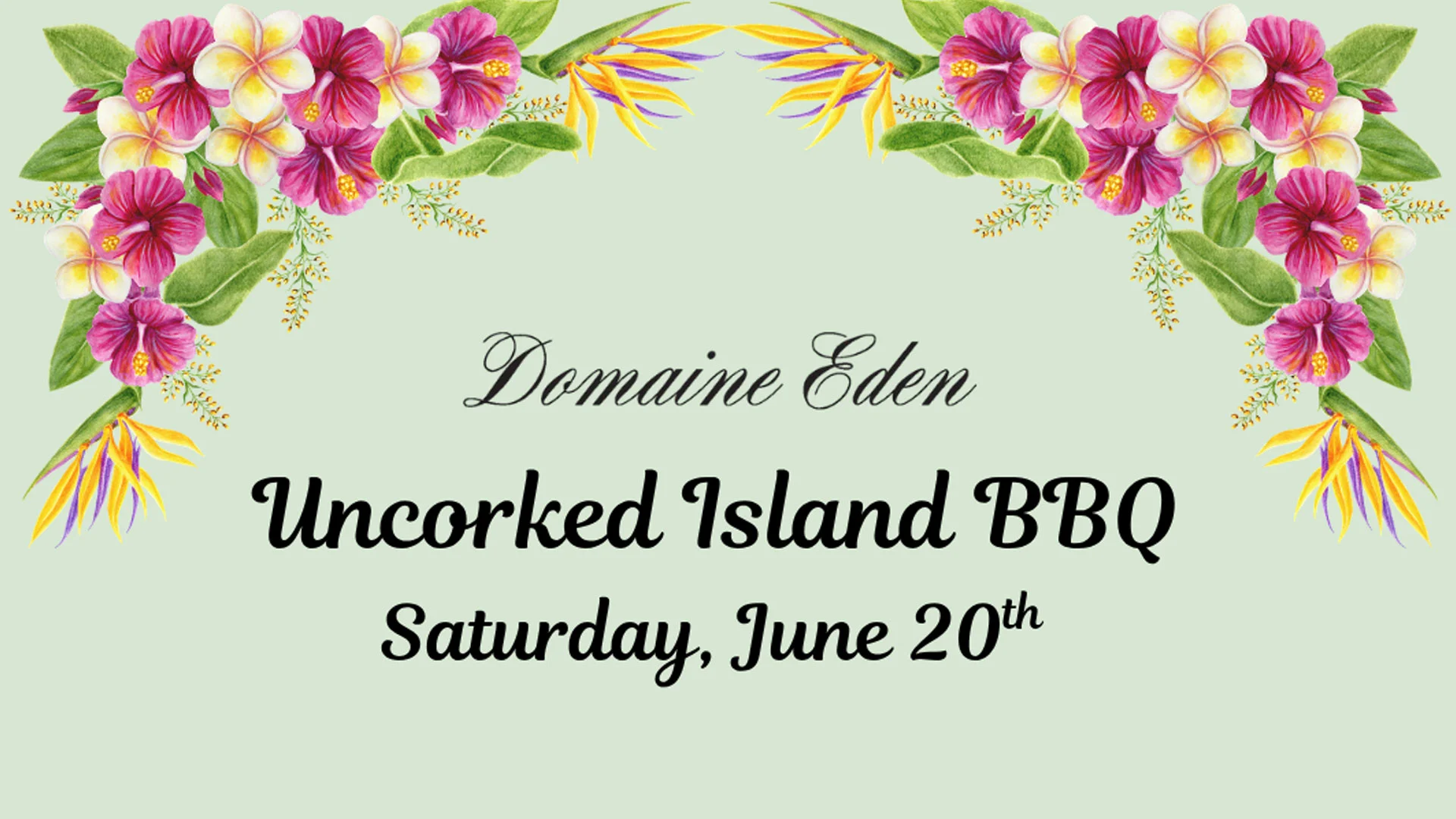 Domaine Eden Uncorked Island BBQ