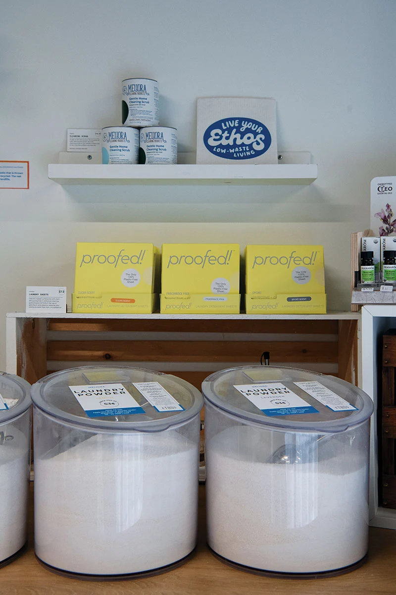 laundry detergent sheets and laundry powder for refills