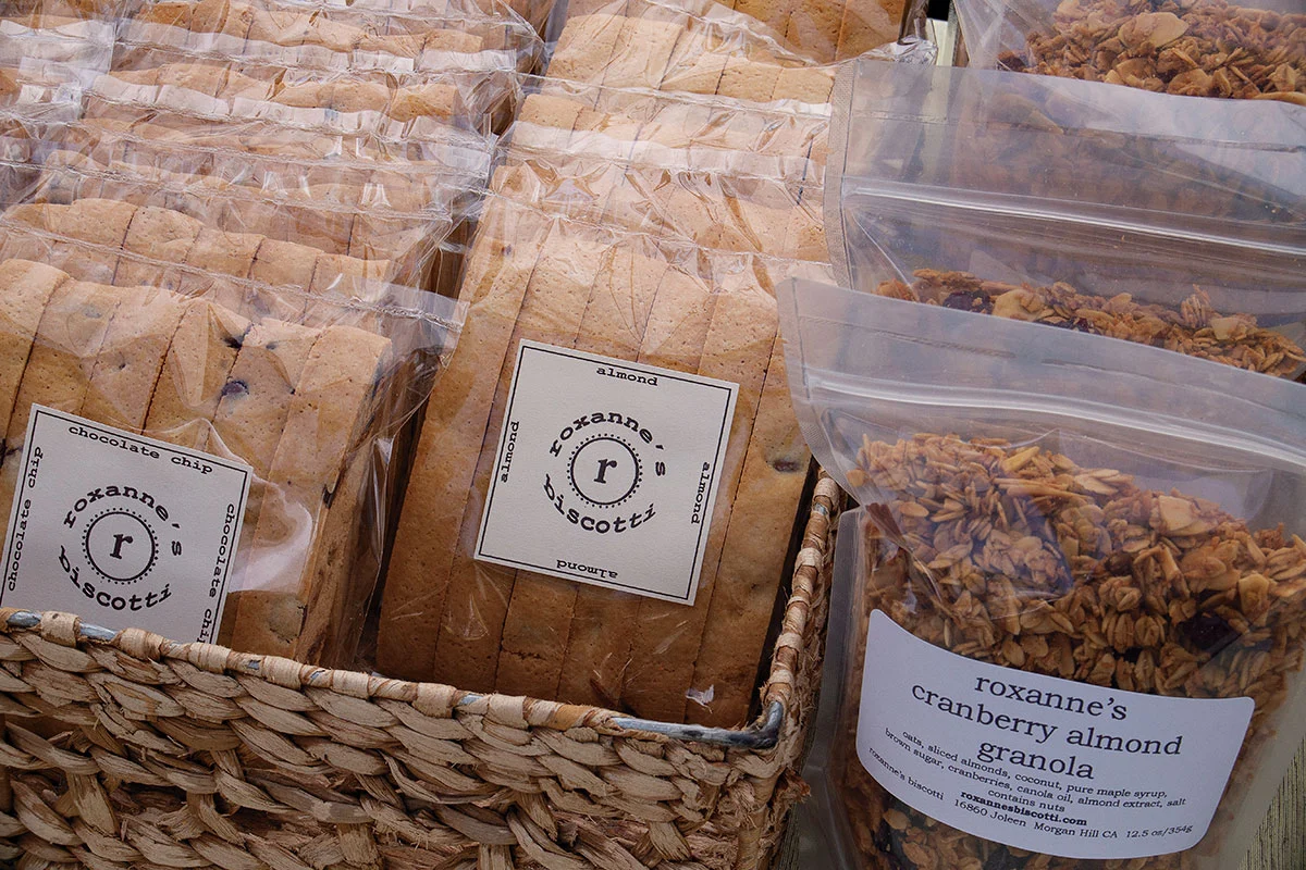 Roxanne's Biscotti and granola