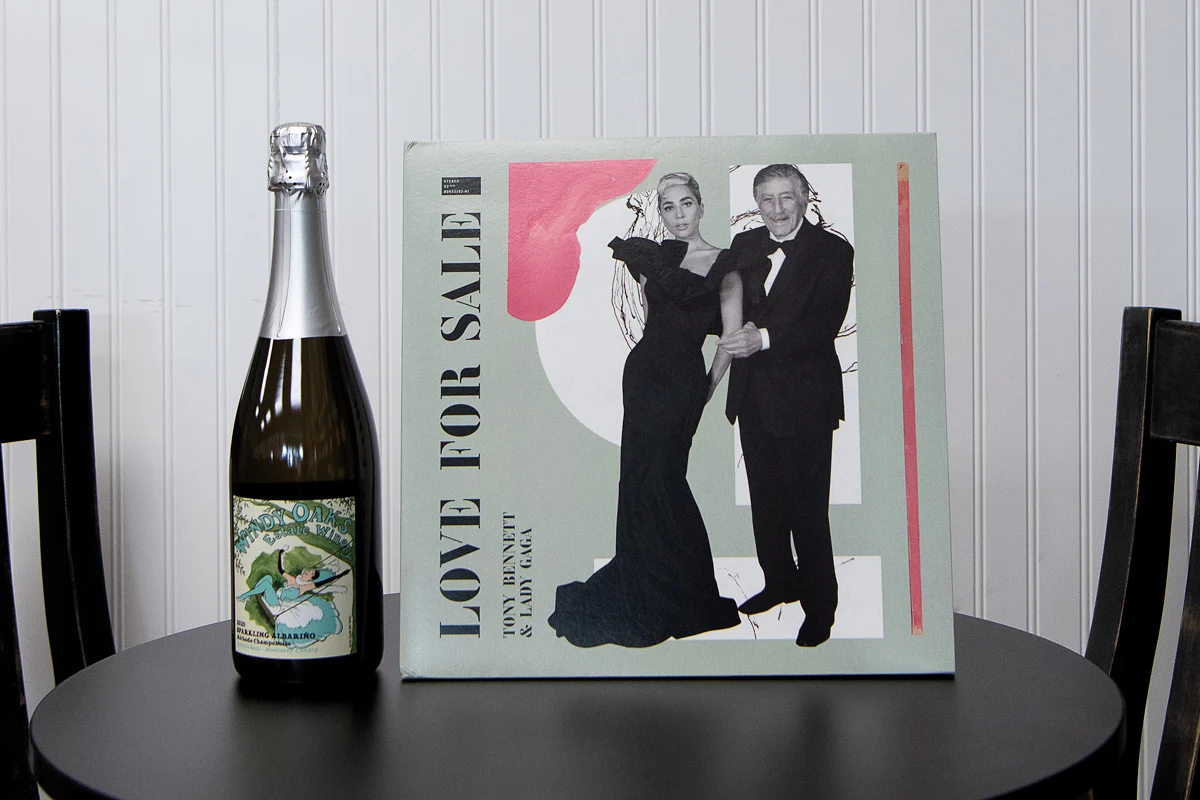 Windy Oaks Sparkling Albarino paired with Love for Sale by Tony Bennett and Lady Gaga